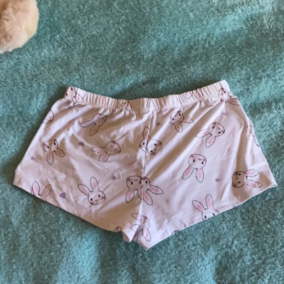 PJ shorts (size small, weekend edition, white with bunnies) - Picture 2 of 4